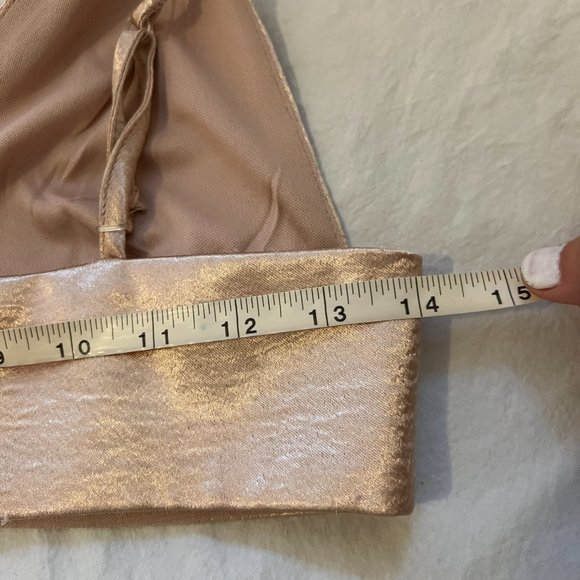 Silky Shiny Blush Bralette, Medium - Picture 12 of 12